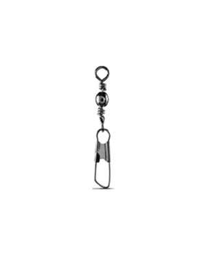 SWIVEL AND CARABINER BLACK N.4