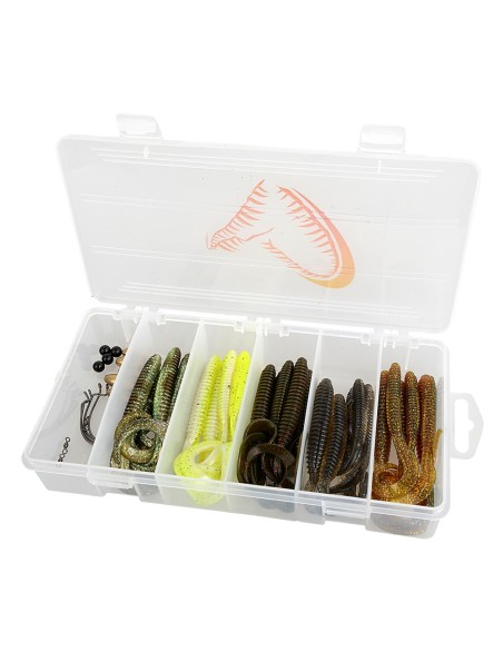 SAVAGE GEAR RIB WORM KIT 30+17PCS