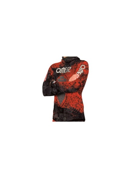 OMER RED STONE JACKE 5MM GROESSE 5 (XL)