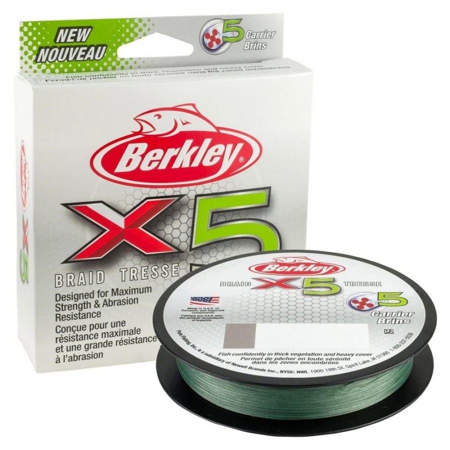 BERKLEY BRAID X5 150MT 0,12MM GREEN