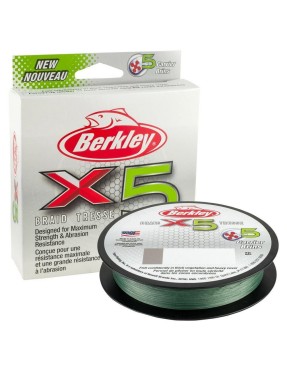 BERKLEY BRAID X5 300MT 0,36MM GREEN