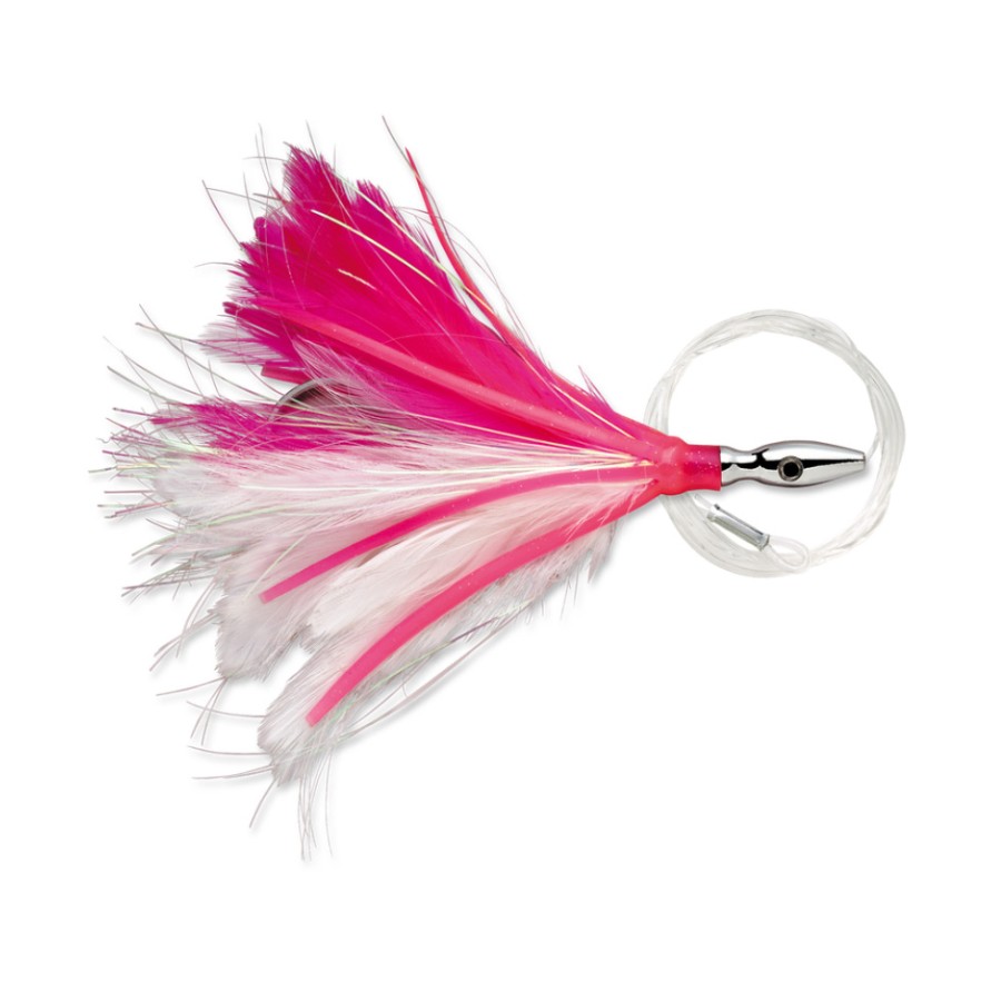 WILLIAMSON FLASH FEATHER RIGGED 12CM PINK WHITE