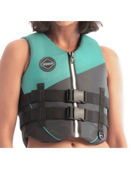 JOBE NYLON LIFE VEST WOMEN VINTAGE TEAL S+
