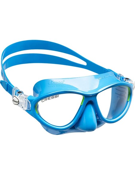 MOON KID MASK SIL LIGHT BLUE/FRAME LIME