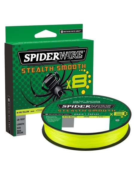 SPIDERWIRE STEALTH SMOOTH X8 YELLOW 150MT 0,13MM