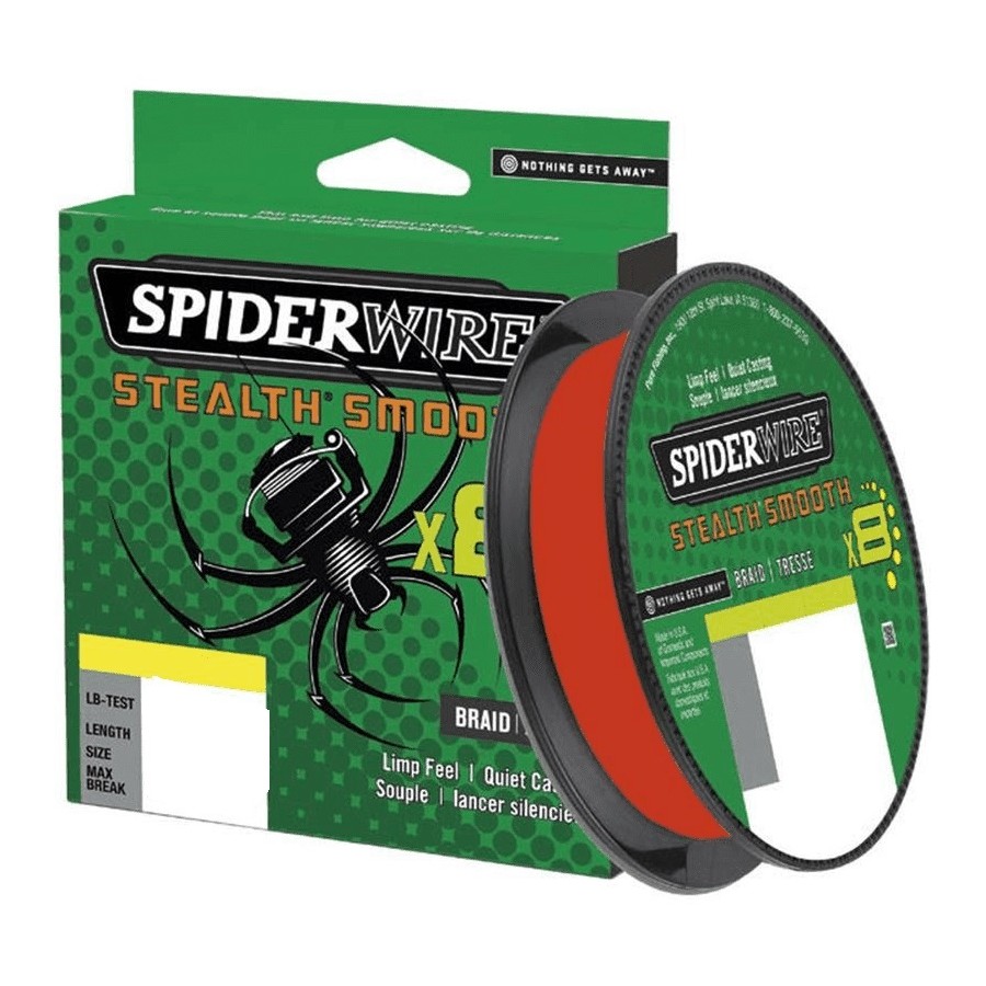 SPIDERWIRE STEALTH SMOOTH X8 RED 150MT 0,15MM