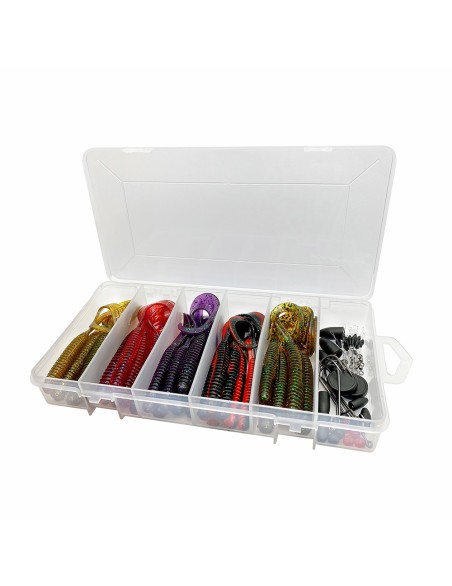 SAVAGE GEAR RIB WORM KIT 60PCS
