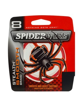 SPIDERWIRE STEALTH SMOOTH X8 RED 150MT 0,06MM