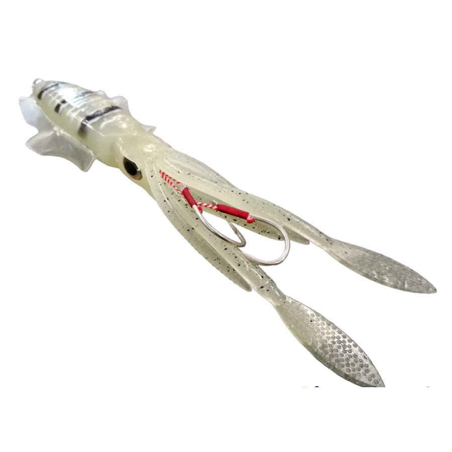 VERTICAL TROLLING ESTROSQUID 150GR WHITE GLOW