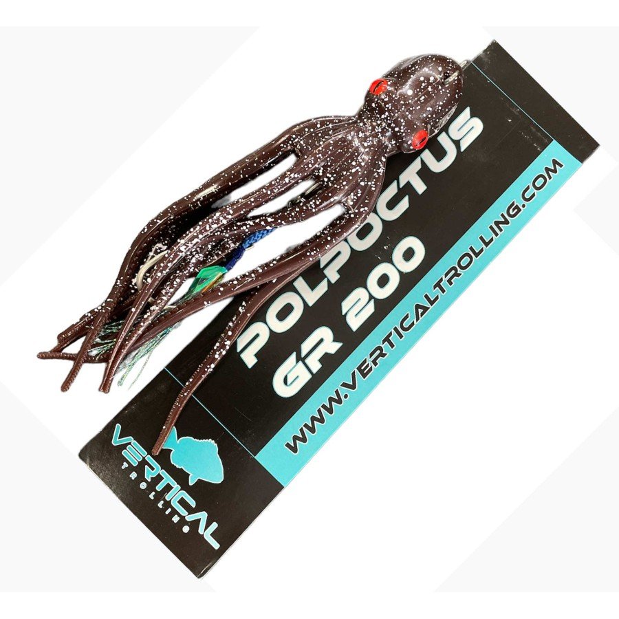 VERTICAL TROLLING POLPOCTUS 190GR BROWN GLITTER UV