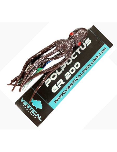 VERTICAL TROLLING POLPOCTUS 190GR BROWN GLITTER UV