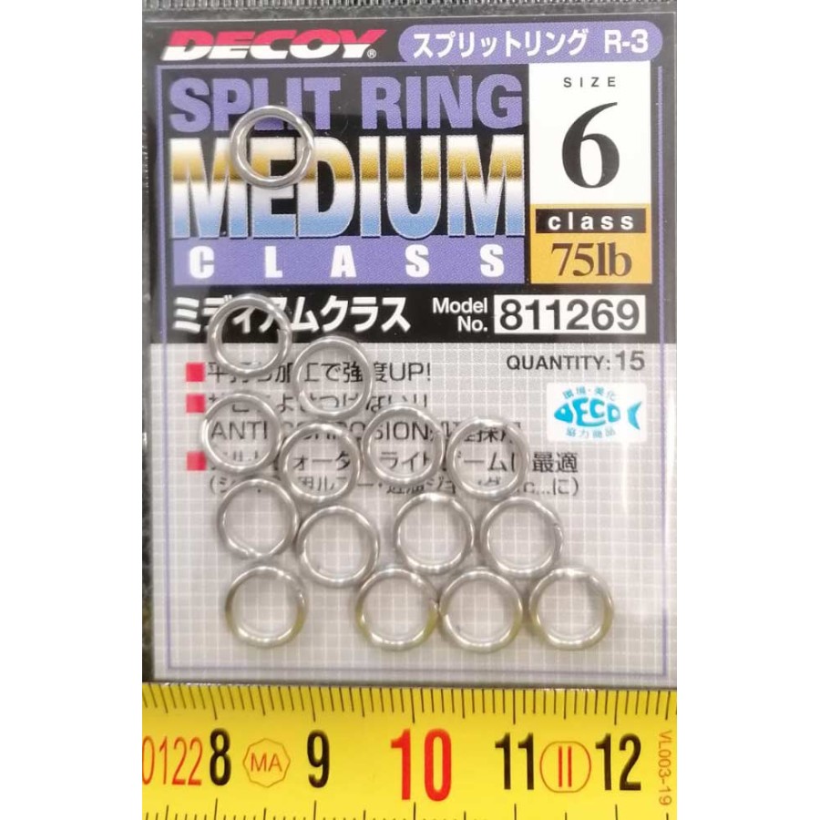 DECOY SPLIT RING N.6 75LB