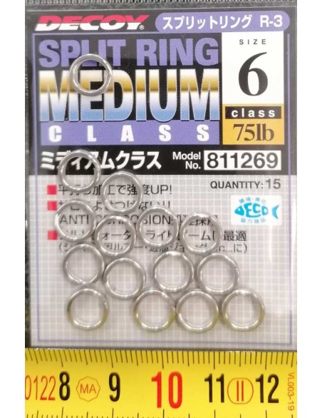 DECOY SPLIT RING N.6 75LB