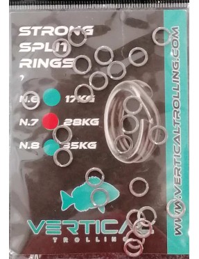 VERTICAL TROLLING STRONG SPLIT RING N.7