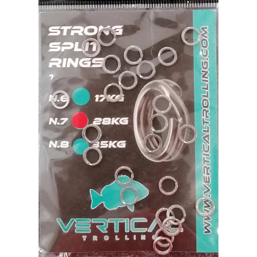 VERTICAL TROLLING STRONG SPLIT RING N.7