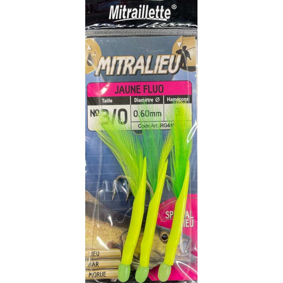 RAGOT MITRALIEU JAUNE FLUO 3/0