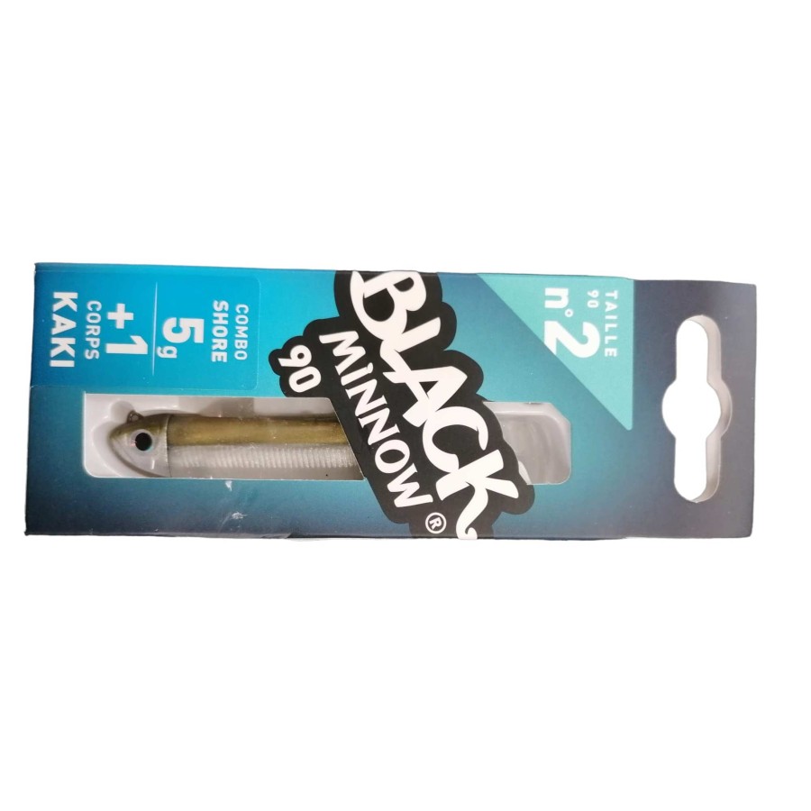 BLACK MINNOW N.2 90MM COMBO 5GR KAKI
