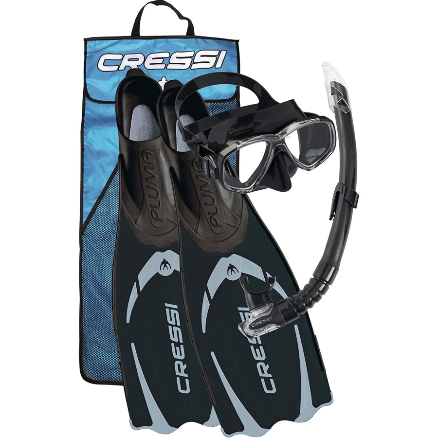 CRESSI SET PLUMA BAG NERO 37/38