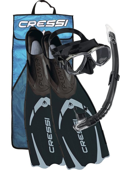 CRESSI SET PLUMA BAG NERO 43/44