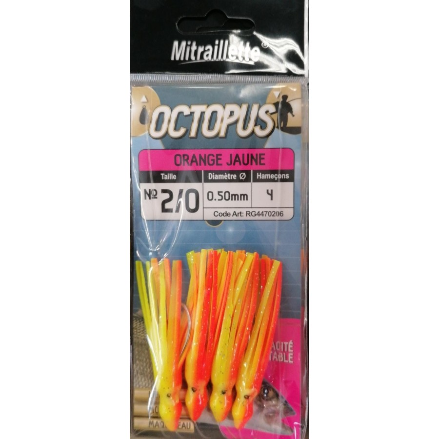 RAGOT MITRAILLETTE OCTOPUS ORANGE 2/0