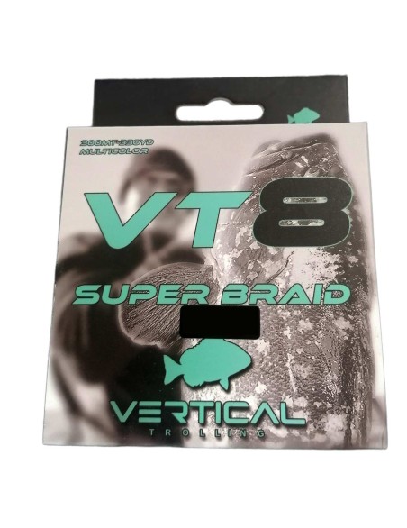 VERTICAL TROLLING VT8 150MT TRECCIATO MULTICOLOR 0,18MM PE 1,2