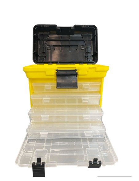 CASSETTA PESCA 4 RIPIANI (GIALLA)