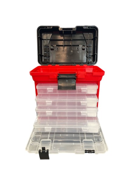 CASSETTA PESCA 4 RIPIANI (ROSSA)