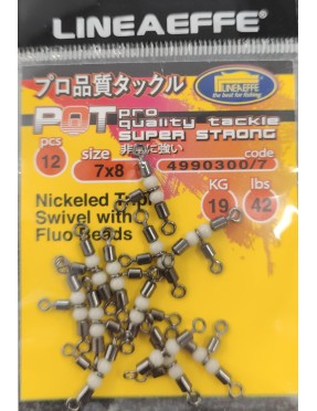 T-SWIVEL WITH BEADS 7X8 (12PCS)