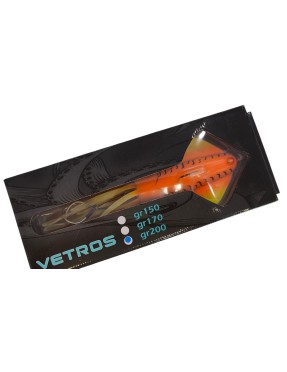 VERTICAL TROLLING VETROS 150GR COL.5 (ORANGE YELLOW BLACK)