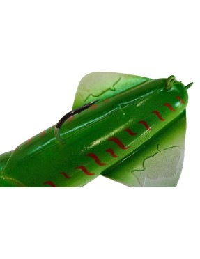 VERTICAL TROLLING VETROS 200GR COL.2 (GREEN PEARL ORANGE)