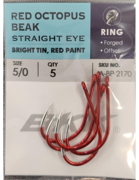 BKK OCTOPUS RED 2169 5/0 (5PIEZAS)