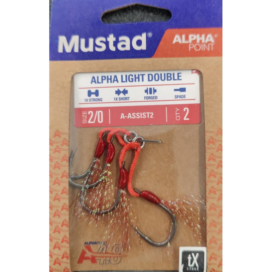MUSTAD ALPHA LIGHT DOUBLE N.2/0
