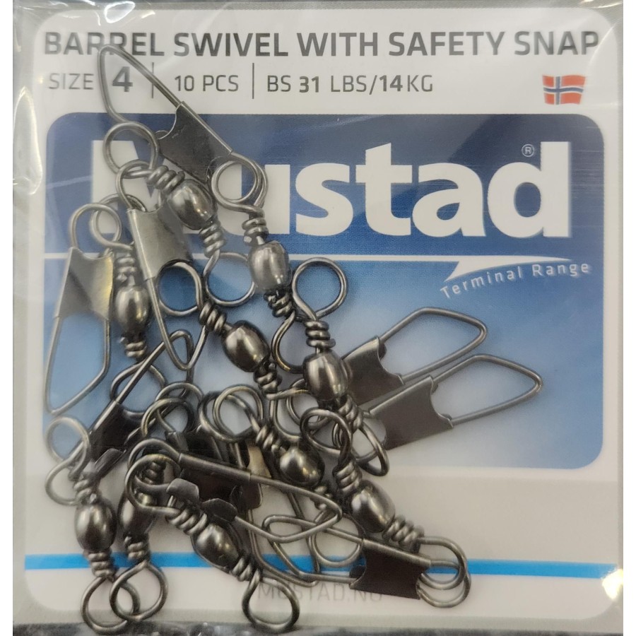 MUSTAD SAFETY SNAP SWIVEL SIZE 4