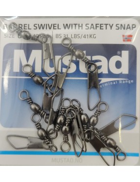 MUSTAD ÉMERILLON AVEC AGRAFE SAFETY TAILLE 6