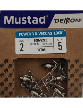 MUSTAD DEMON BB W/COASTLOCK N.2 (5PZ)