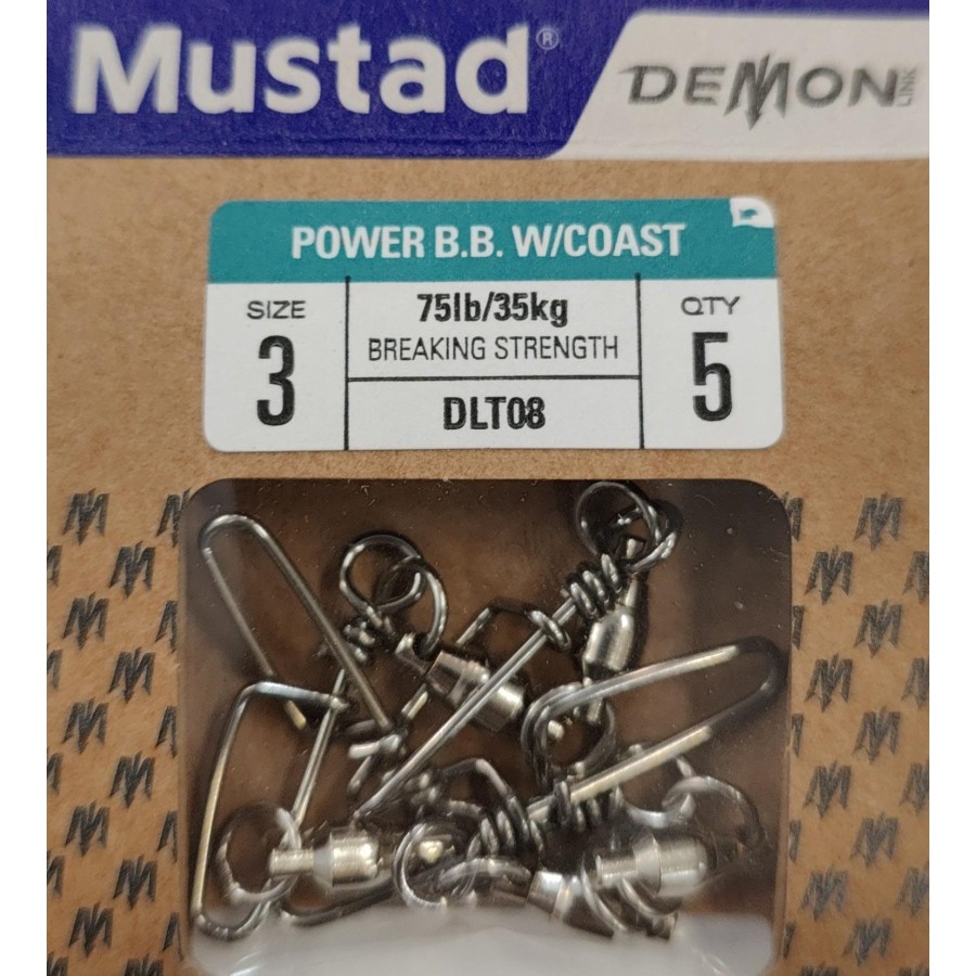MUSTAD DEMON BB W/COASTLOCK N.3 (5PZ)