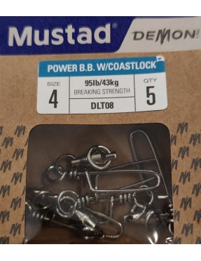 MUSTAD DEMON BB W/COASTLOCK N.4 (5PZ)