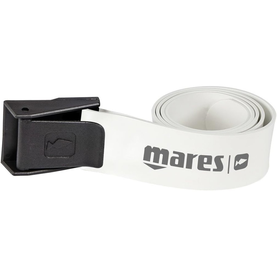 Gürtel aus Gummi mit Plastikschließe (weiß)