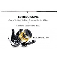 COMBO CERNIA - CANNA VERTICAL TROLLING 400GR + DAIWA BG MQ 8000H