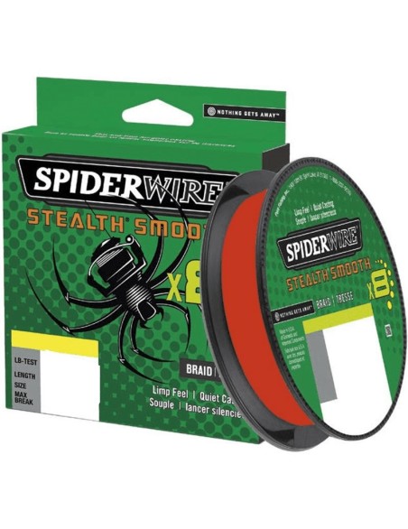 SPIDERWIRE STEALTH SMOOTH X8 RED 150MT 0,29MM