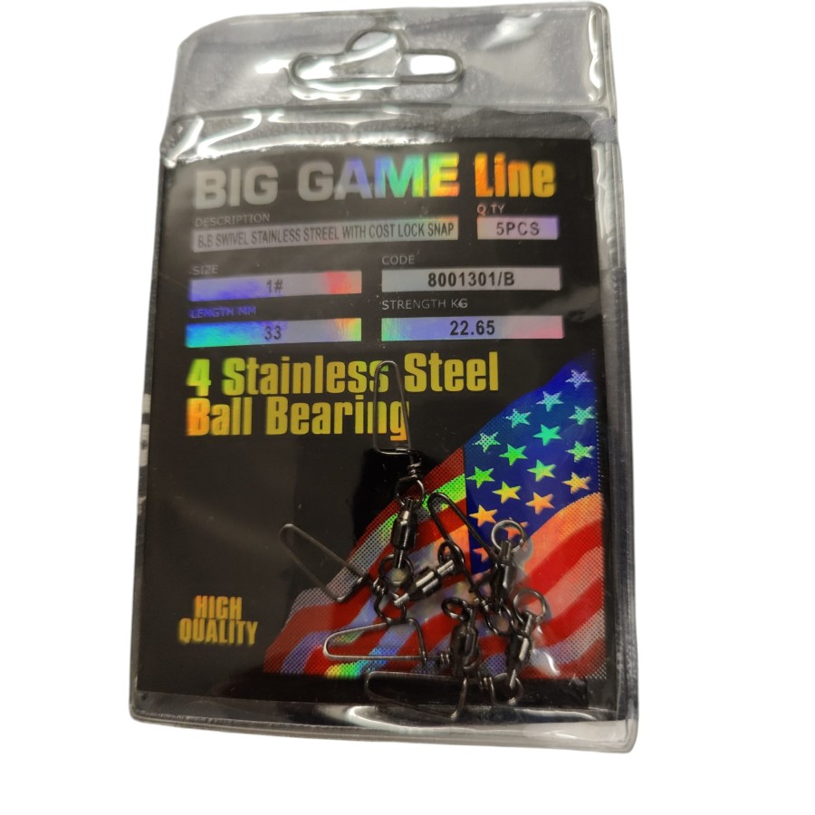 LINEAEFFE BIG GAME ROULEMENT ET CROCHET SNAP TAILLE 1 33LB