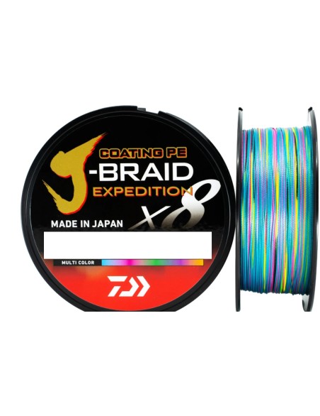 DAIWA J BRAID X8 EXPEDITION MULTICOLOR 300MT 0,18MM