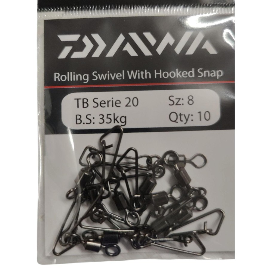 ROLLING SWIVEL HOOKED SNAP N.8