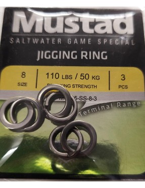 MUSTAD JIGGING RINGS N.8