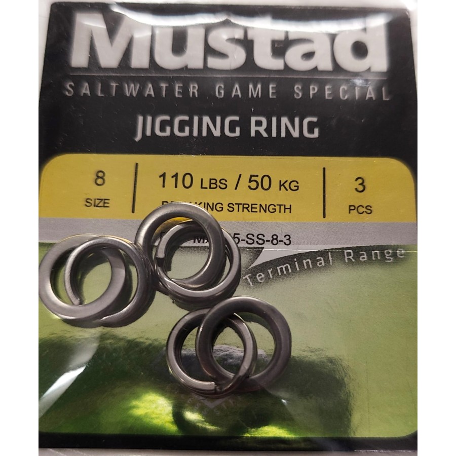 MUSTAD JIGGING RINGS N.8