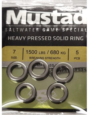MUSTAD JIGGING SOLID RINGS N.7
