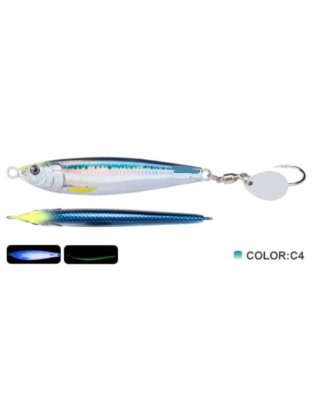 VERTICAL TROLLING SHORE JIG 60GR COL.4 YELLOW IWASHI