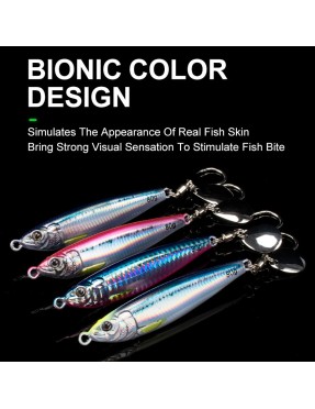 VERTICAL TROLLING SHORE JIG 80GR COL.3 BLUE PINK