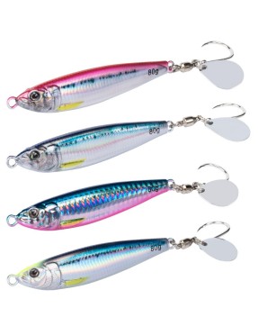 VERTICAL TROLLING SHORE JIG 60GR COL.3 BLUE PINK