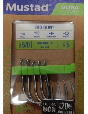 MUSTAD 10829UN-TS BIG GUN 5/0